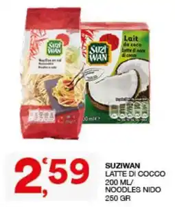 Sisa Suziwan latte di cocco offerta