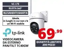 Comet tp-link videocamera da esterno pan/tilt tc40gw offerta