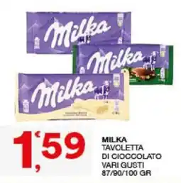 Sisa Milka Tavoletta di cioccolato offerta