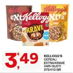 Sisa Kellogg's cereali extra/krave offerta