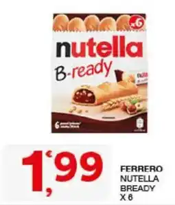 Sisa Ferrero Nutella Bready offerta