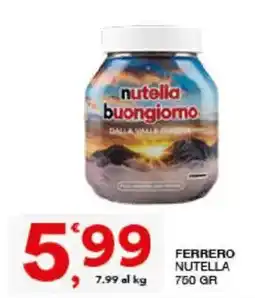 Sisa Nutella buongiorno offerta