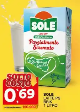 Sisa Sole latte ps offerta