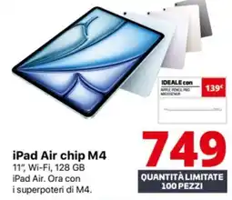 Comet iPad Air chip M4 offerta