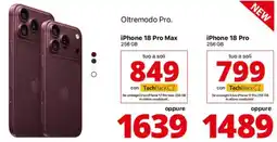 Comet iPhone 18 Pro Max 256GB offerta