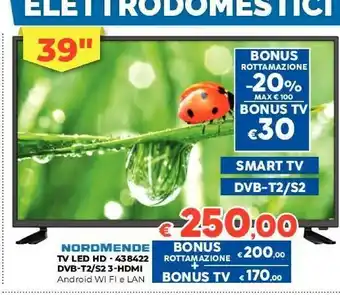 Orizzonte Tv led hd - 438422 dvb-t2/s2 3-hdmi offerta