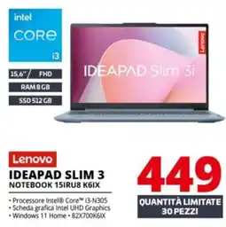 Comet Lenovo IDEAPAD SLIM 3 offerta