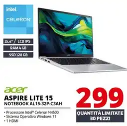 Comet Acer Aspire Lite 15 offerta