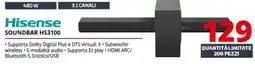 Comet Hisense Soundbar HS3100 offerta