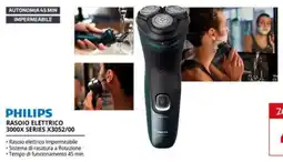 Comet Philips Rasoio Elettrico 3000X Series X3052/00 offerta