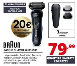 Comet Braun Rasoio Shaver 52-B1650S offerta