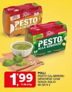Sisa Pollì pesto calabrese/pesto genovese offerta