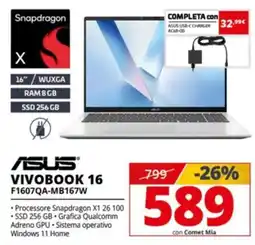 Comet Asus Vivobook 16 offerta