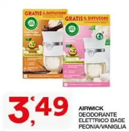 Sisa Airwick deodorante elettrico base peonia/vaniglia offerta