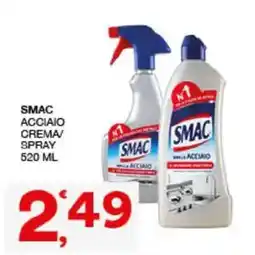 Sisa Smac acciaio crema spray offerta