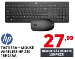Comet Tastiera + mouse wireless HP 230 offerta