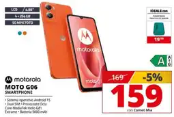 Comet Motorola MOTO G06 Smartphone offerta