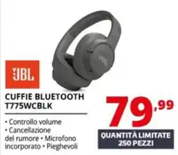 Comet JBL Cuffie Bluetooth T775WCBLK offerta