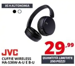 Comet JVC cuffie wireless offerta
