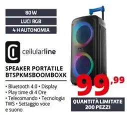 Comet Speaker portatile cellularline offerta