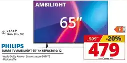 Comet Philips Smart TV Ambilight 65" offerta