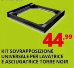 Comet Kit sovrapposizione universale per lavatrice e asciugatrice torre noir offerta