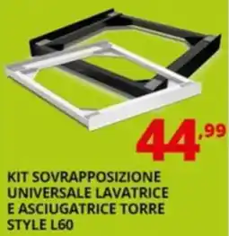 Comet Kit sovrapposizione universale lavatrice e asciugatrice torre style l60 offerta