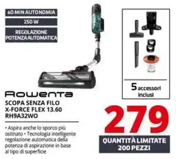 Comet Rowenta scopa senza filo X-FORCE FLEX 13.60 offerta