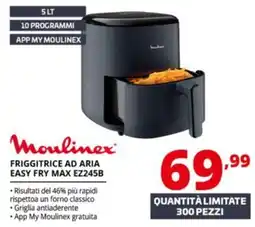 Comet Moulinex friggitrice ad aria easy fry max ez245b offerta