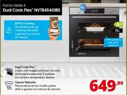 Comet Forno Serie 4 Dual Cook Flex NV7B45403BS offerta