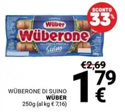 Supermercati Gulliver Wüberone di suino Wüber offerta