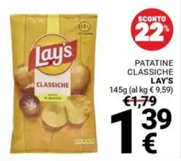 Supermercati Gulliver Patatine classiche Lay's offerta