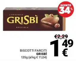Supermercati Gulliver Biscotti farciti Grisbi offerta