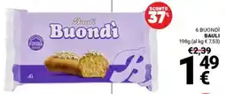 Supermercati Gulliver Buondì Bauli offerta