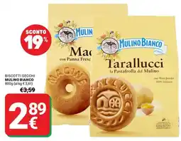 Supermercati Gulliver Tarallucci Mulino Bianco offerta