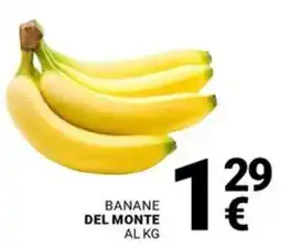 Supermercati Gulliver Banane del Monte offerta