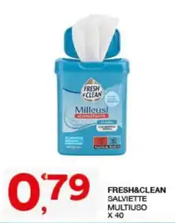 Sisa Fresh&clean salviette multiuso offerta