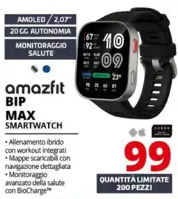 Comet Amazfit Bip Max Smartwatch offerta