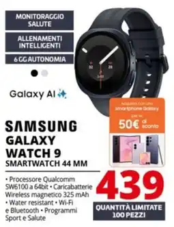 Comet Samsung Galaxy Watch 9 Smartwatch 44 mm offerta