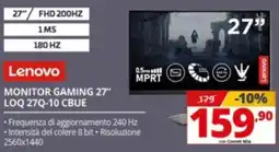 Comet Monitor Gaming 27" Lenovo offerta