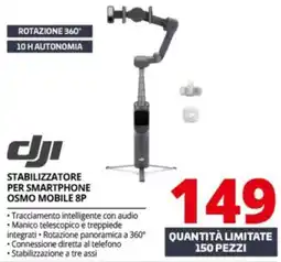 Comet DJI stabilizzatore per smartphone Osmo Mobile 8P offerta