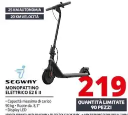 Comet Segway monopattino elettrico E2 E II offerta