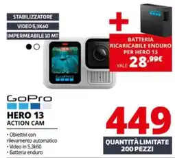 Comet GoPro HERO 13 ACTION CAM offerta