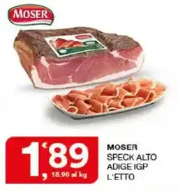 Sisa Moser Speck Alto Adige IGP offerta