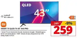 Comet Smart TV QLED TV 43" A43 PRO offerta