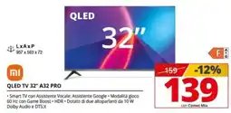 Comet QLED TV 32" A32 PRO offerta