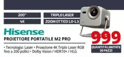 Comet Hisense Proiettore Portatile M2 Pro offerta