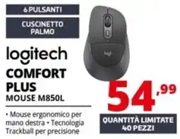 Comet Logitech Comfort Plus Mouse M850L offerta