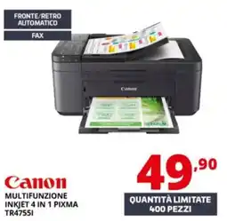 Comet Canon Multifunzione Inkjet 4 in 1 Pixma TR4755I offerta