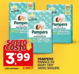 Sisa Pampers pannolini baby dry offerta